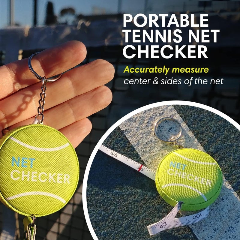Scoring Right Net Checker Tennis Net Height Measuring Tape and Keyring - Image 2